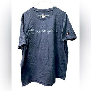 Champion Men's Blue T-Shirt- Navy // Men’s XL 
GUC